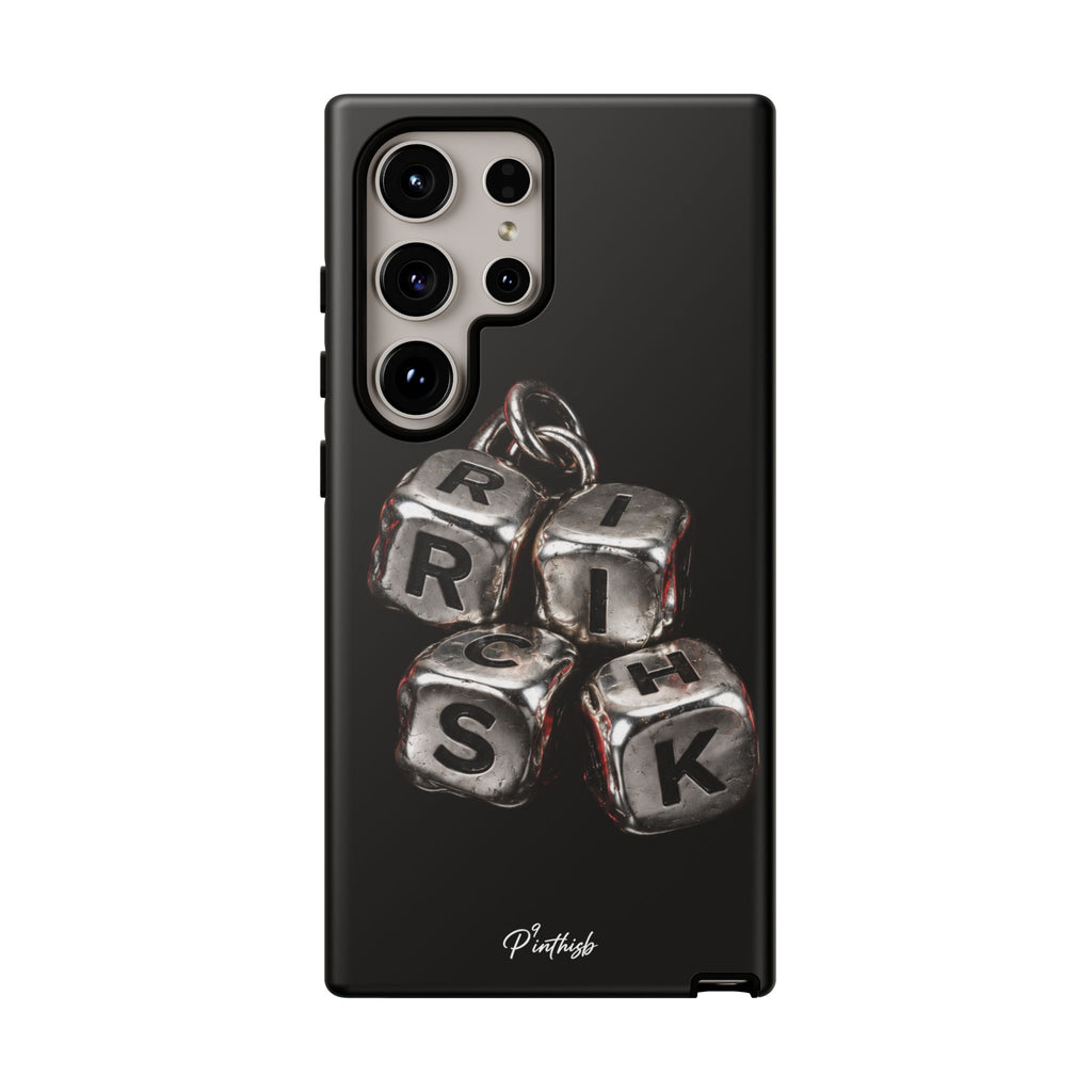 Metallic Dice 'RISK' Phone Case