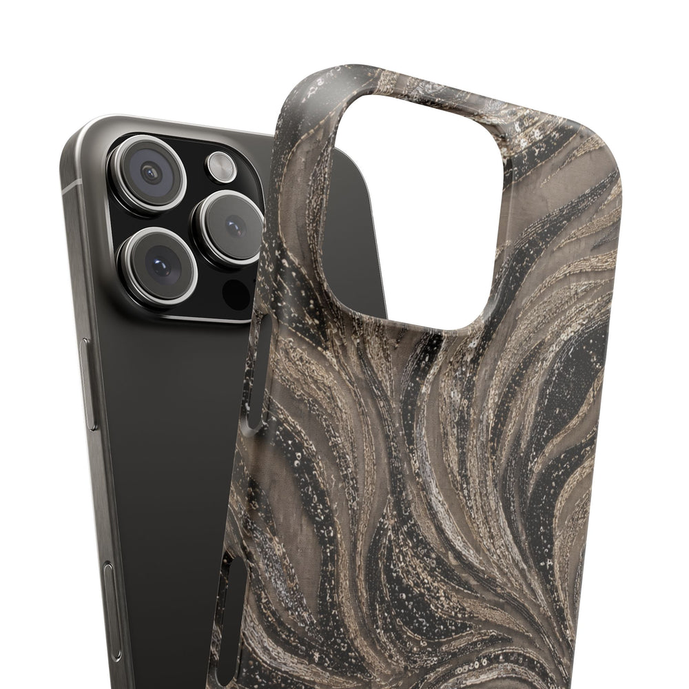 Neutral Swirl Protective Snap Case