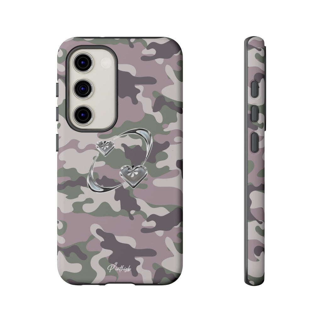 Camouflage Heart Tough Phone Case