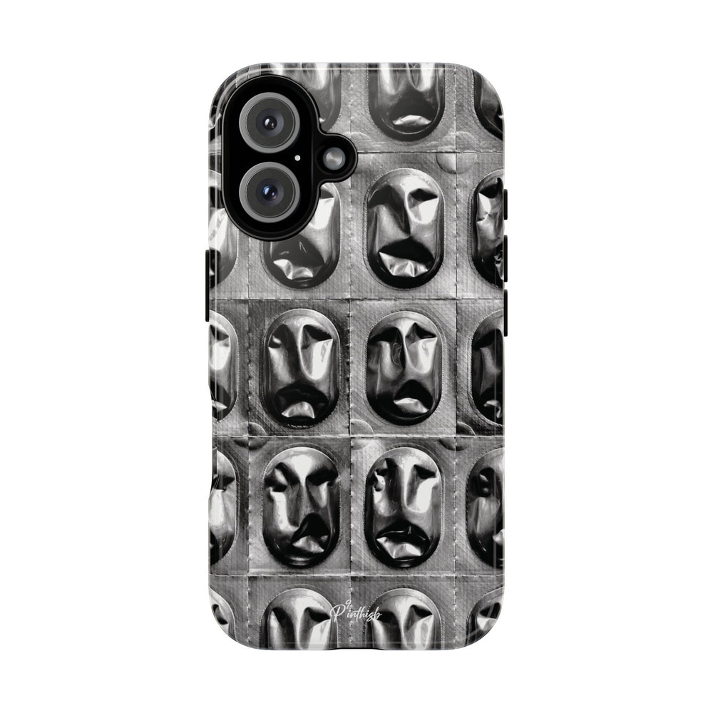 Metallic Mask Grid Tough Case