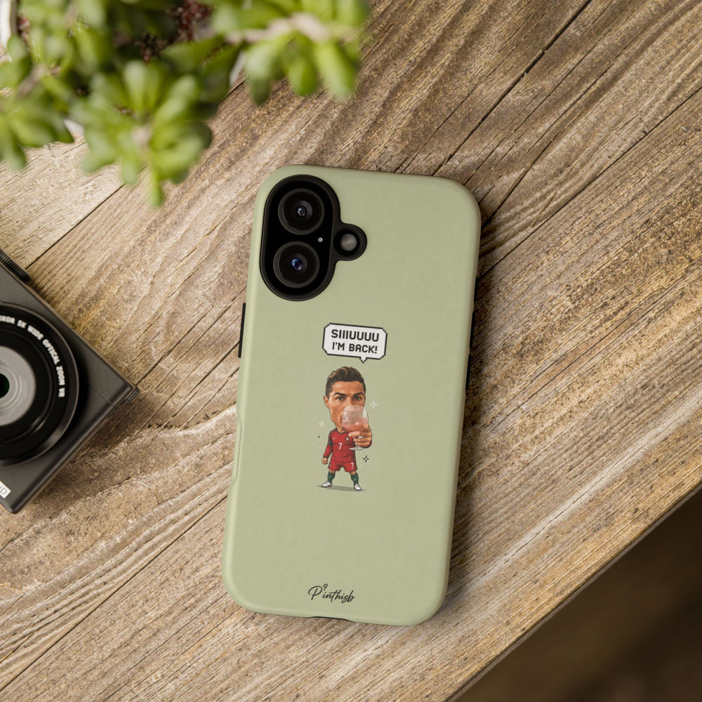 "SIIUUU, I'M BACK" CR7 Tough Phone Case