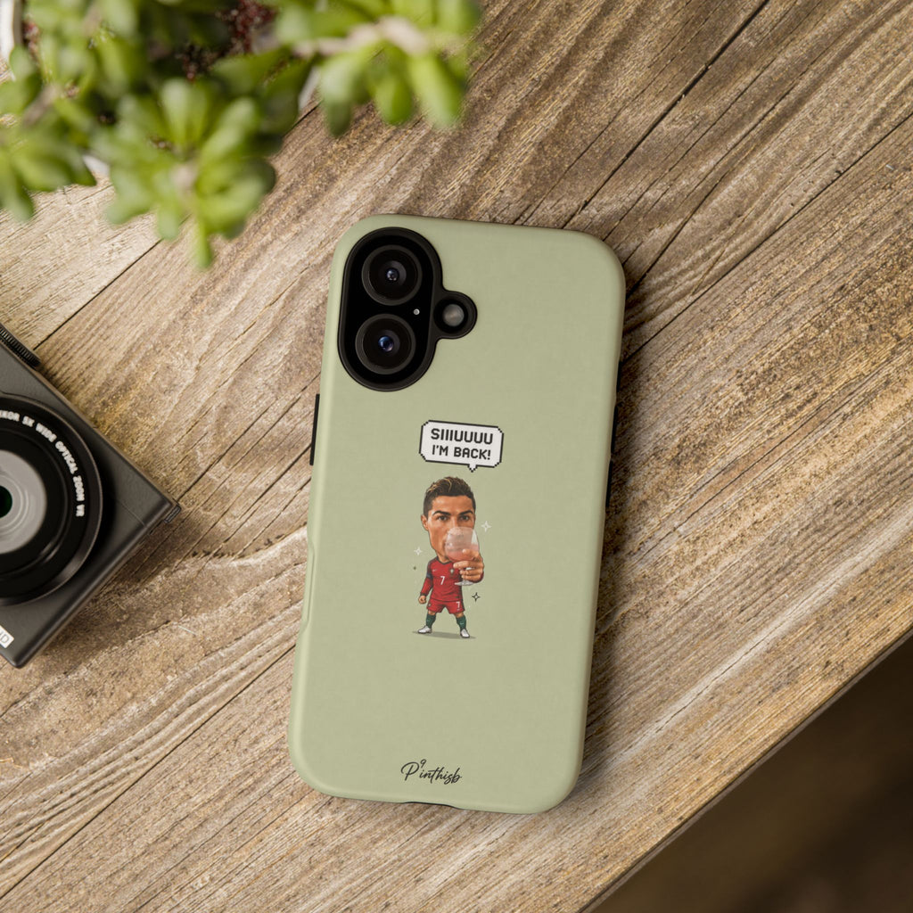"SIIUUU, I'M BACK" CR7 Tough Phone Case