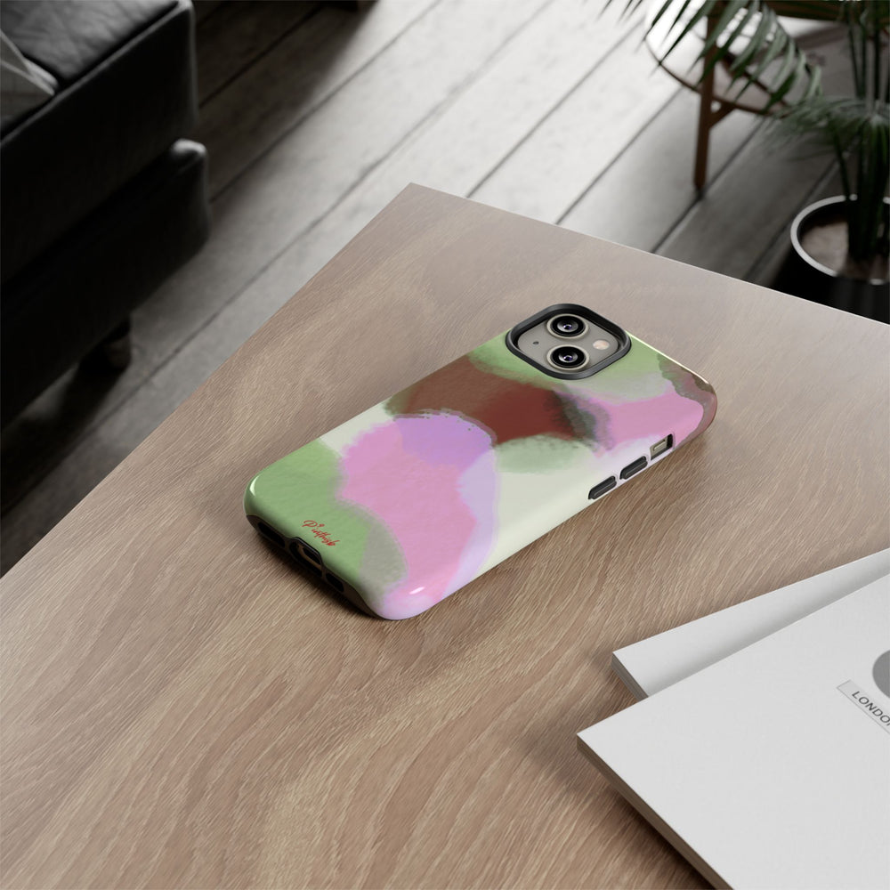 Abstract Pastel Camouflage Tough Phone Case