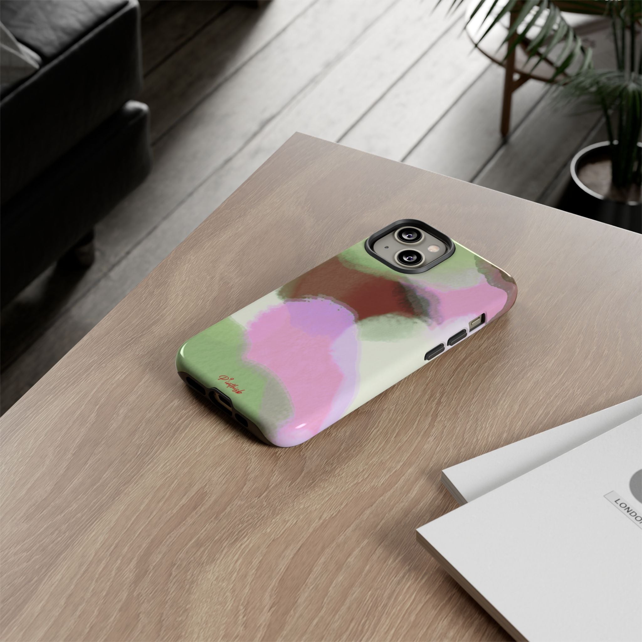 Abstract Pastel Camouflage Tough Phone Case