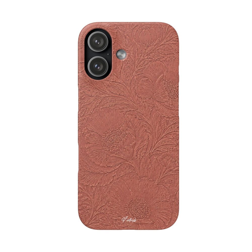 Embossed Floral Snap Case