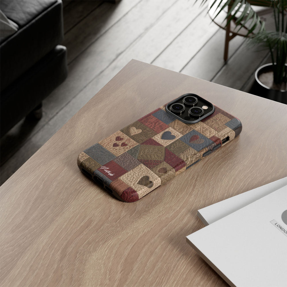Patchwork Hearts Phone Case