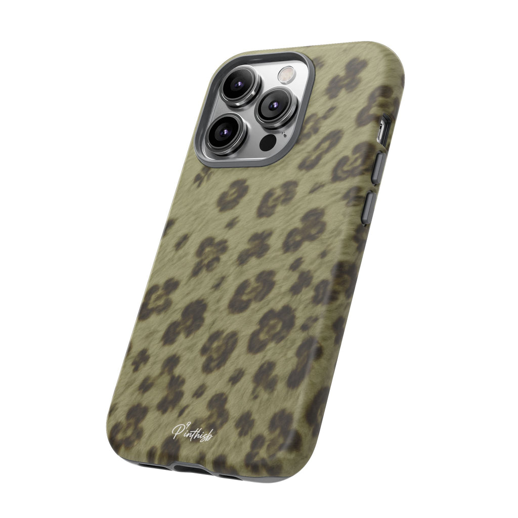 Olive Leopard Print Tough Case