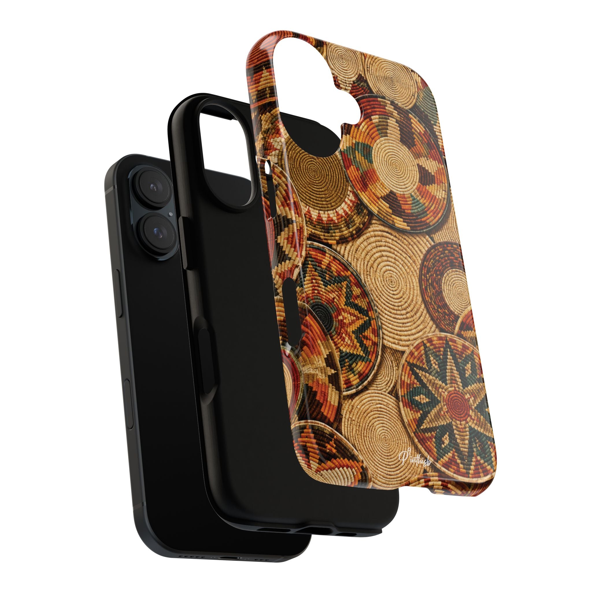 Bohemian Woven Basket Pattern Tough Case