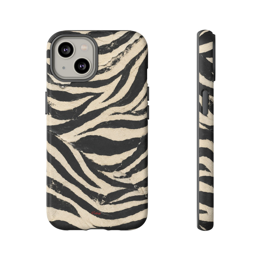 Wavy Peach & Mauve Tough Case