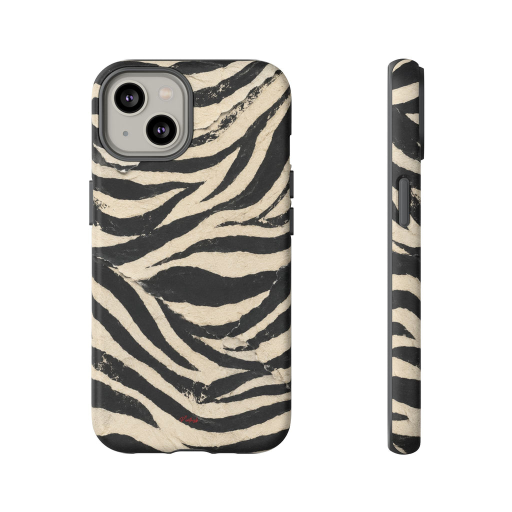 Wavy Peach & Mauve Tough Case