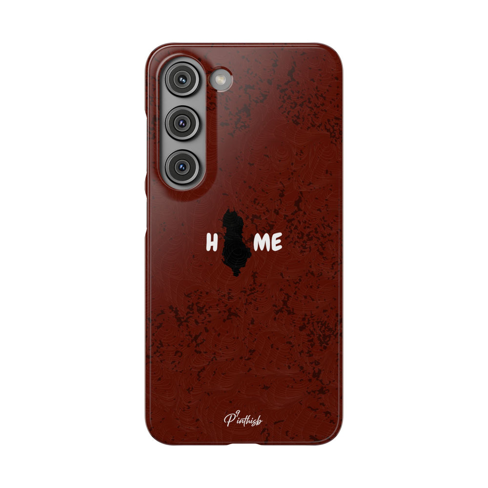 "HOME" Albania Snap Case