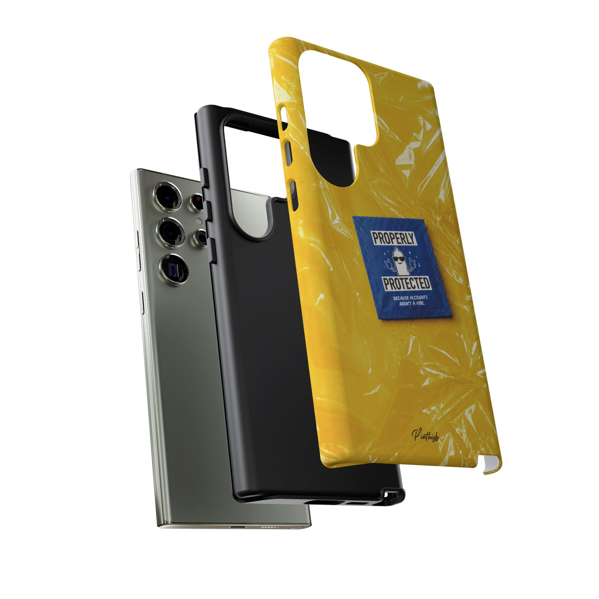 "Properly Protected" Graphic Phone Case