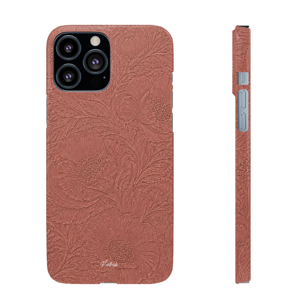 Embossed Floral Snap Case