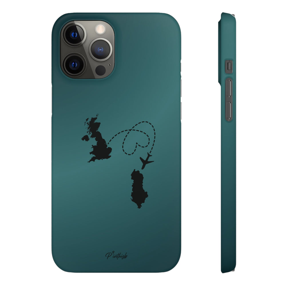 Copy of UK to Albania Pink Snap Phone Case