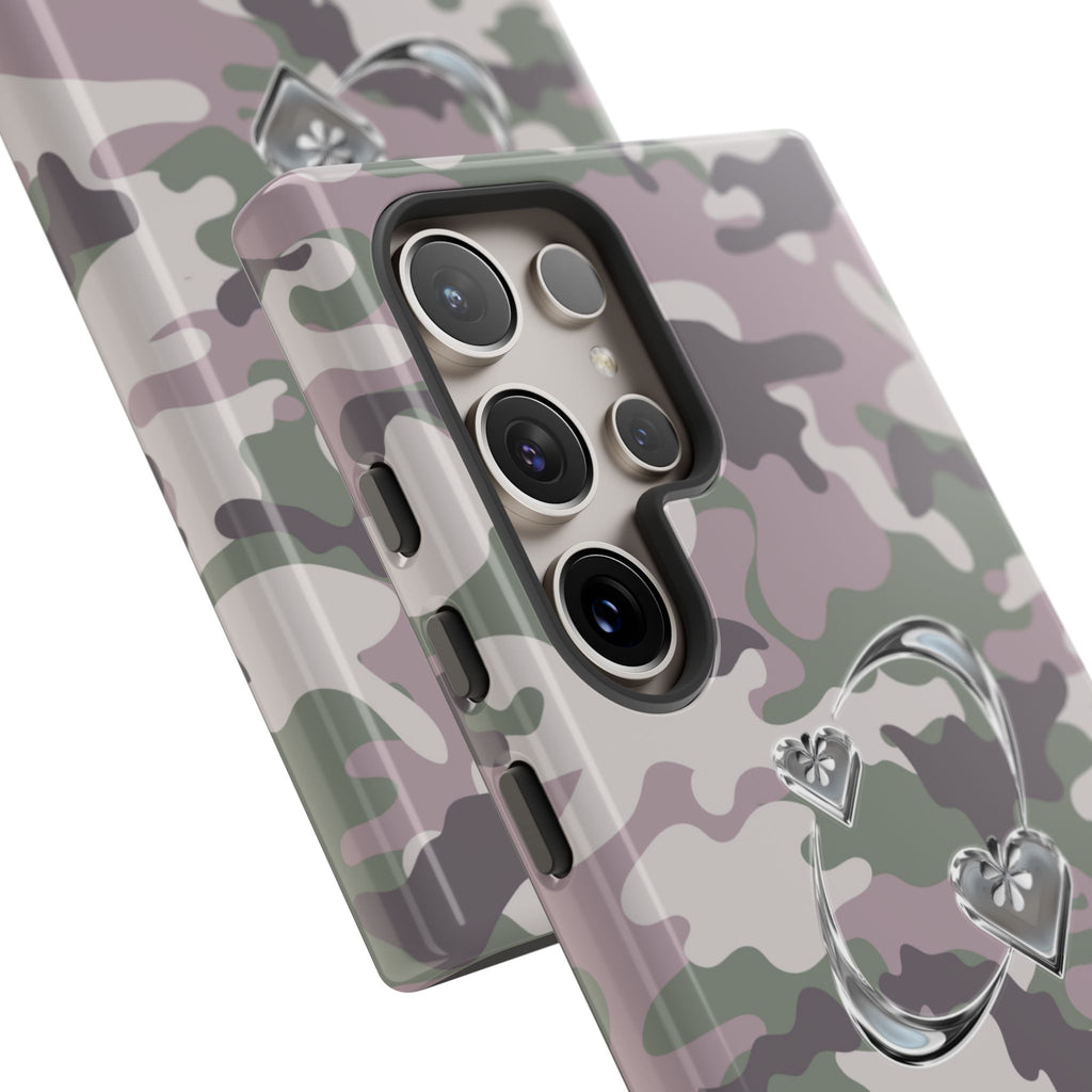 Camouflage Heart Tough Phone Case