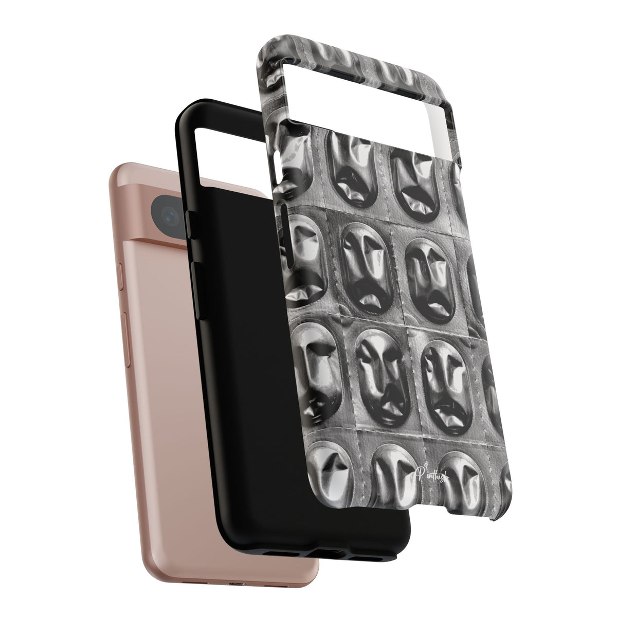 Metallic Mask Grid Tough Case