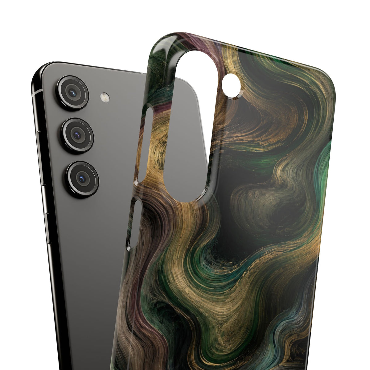 Marbled Forest Snap Phone Case