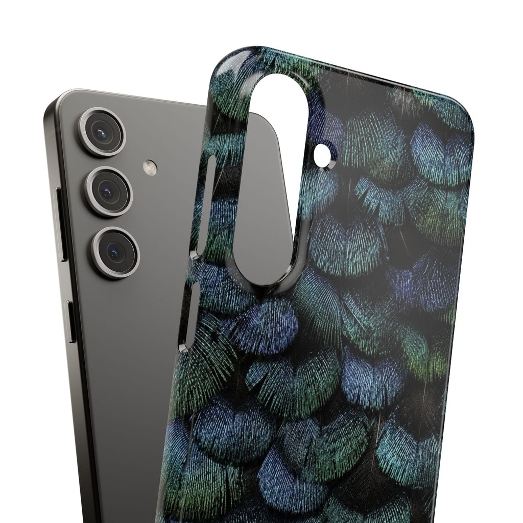 Iridescent Feather Snap Case