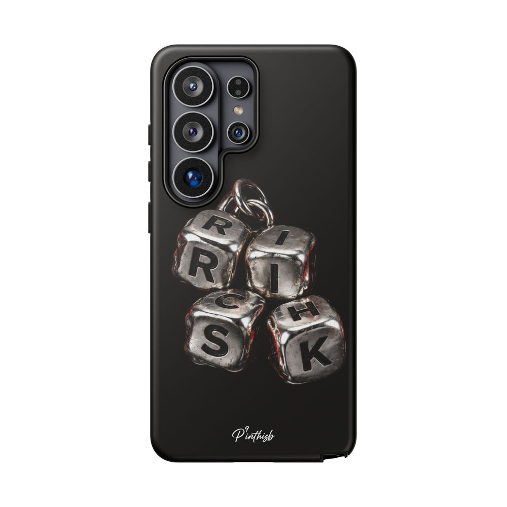 Metallic Dice 'RISK' Phone Case