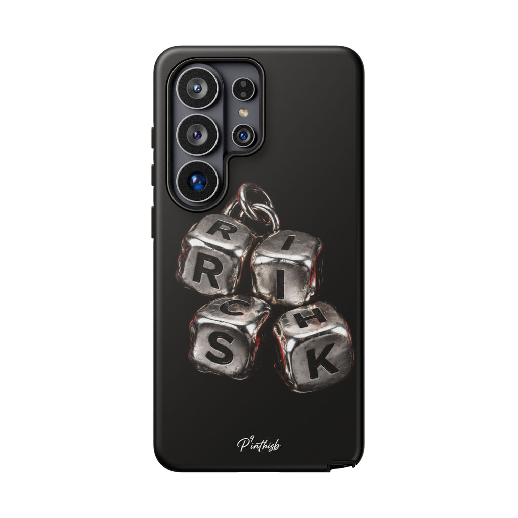 Metallic Dice 'RISK' Phone Case