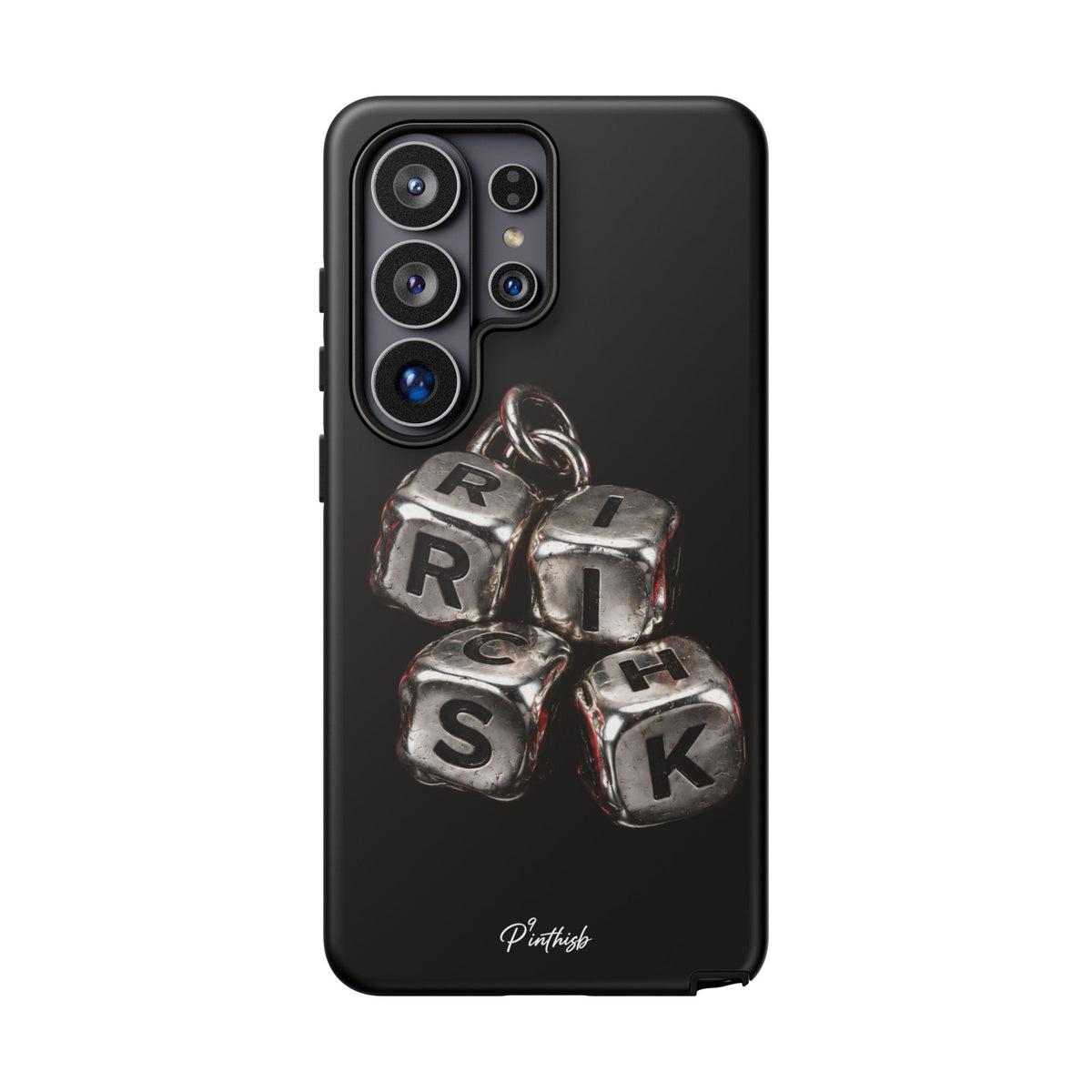 Metallic Dice 'RISK' Phone Case