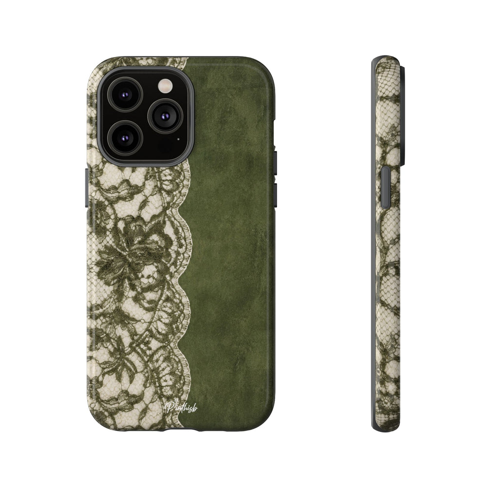 Olive Lace Tough Case