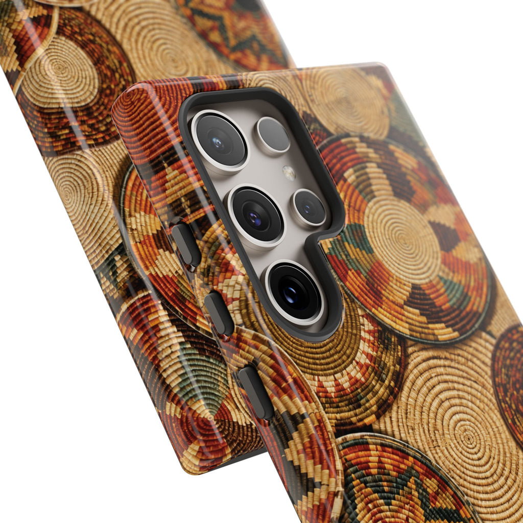 Bohemian Woven Basket Pattern Tough Case