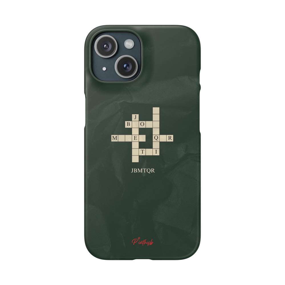 "JBMTQR crossword" Snap Phone Case