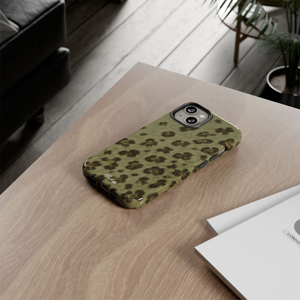Olive Leopard Print Tough Case