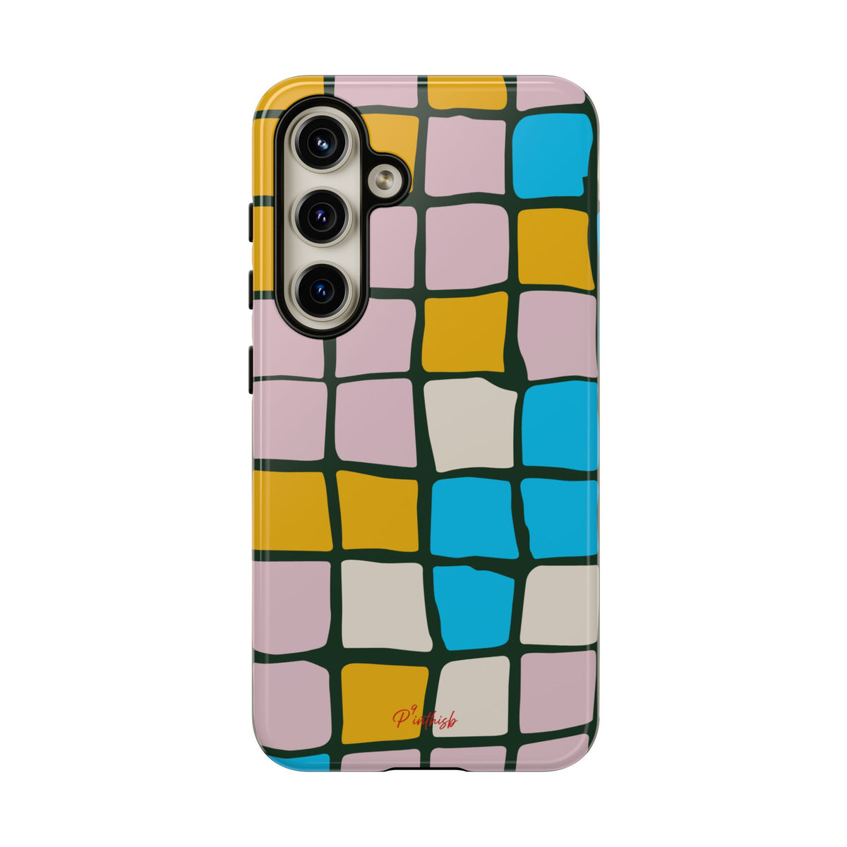 Color Grid Tough Phone Case