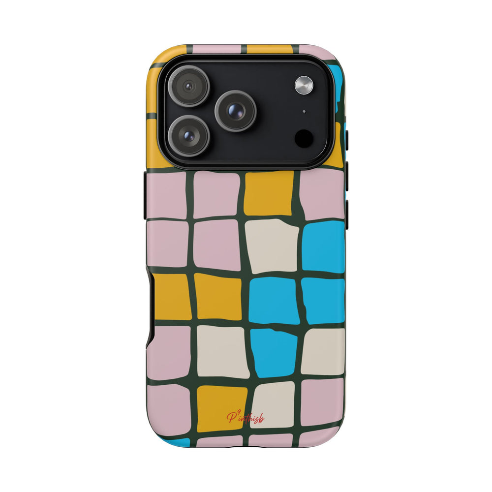 Color Grid Tough Phone Case