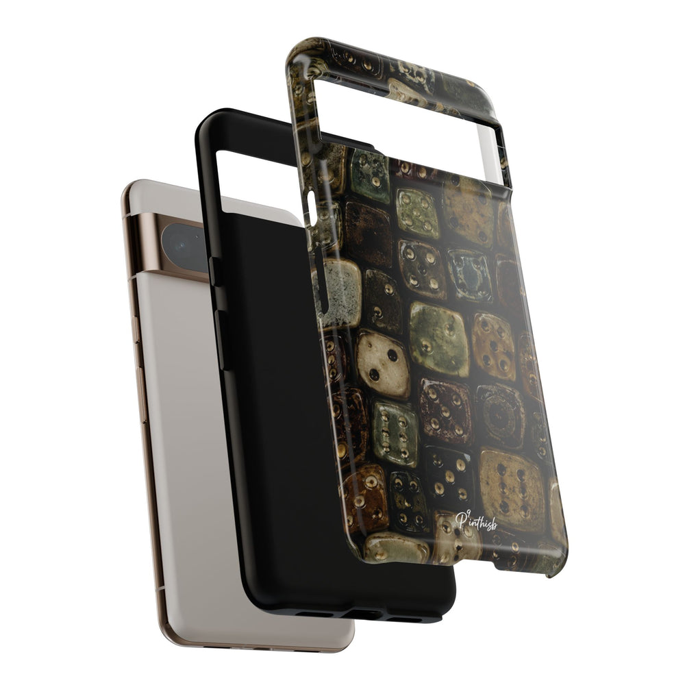 Vintage Dice Tile Phone Case