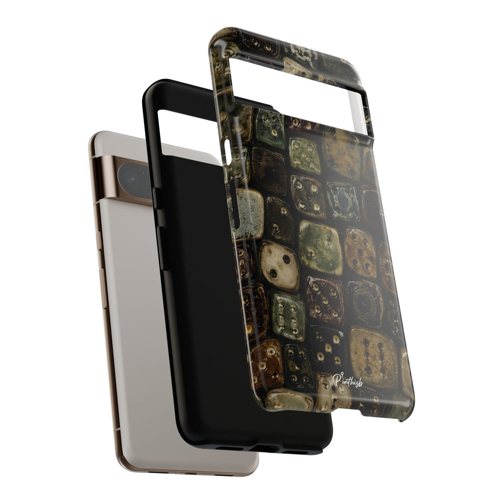 Vintage Dice Tile Phone Case