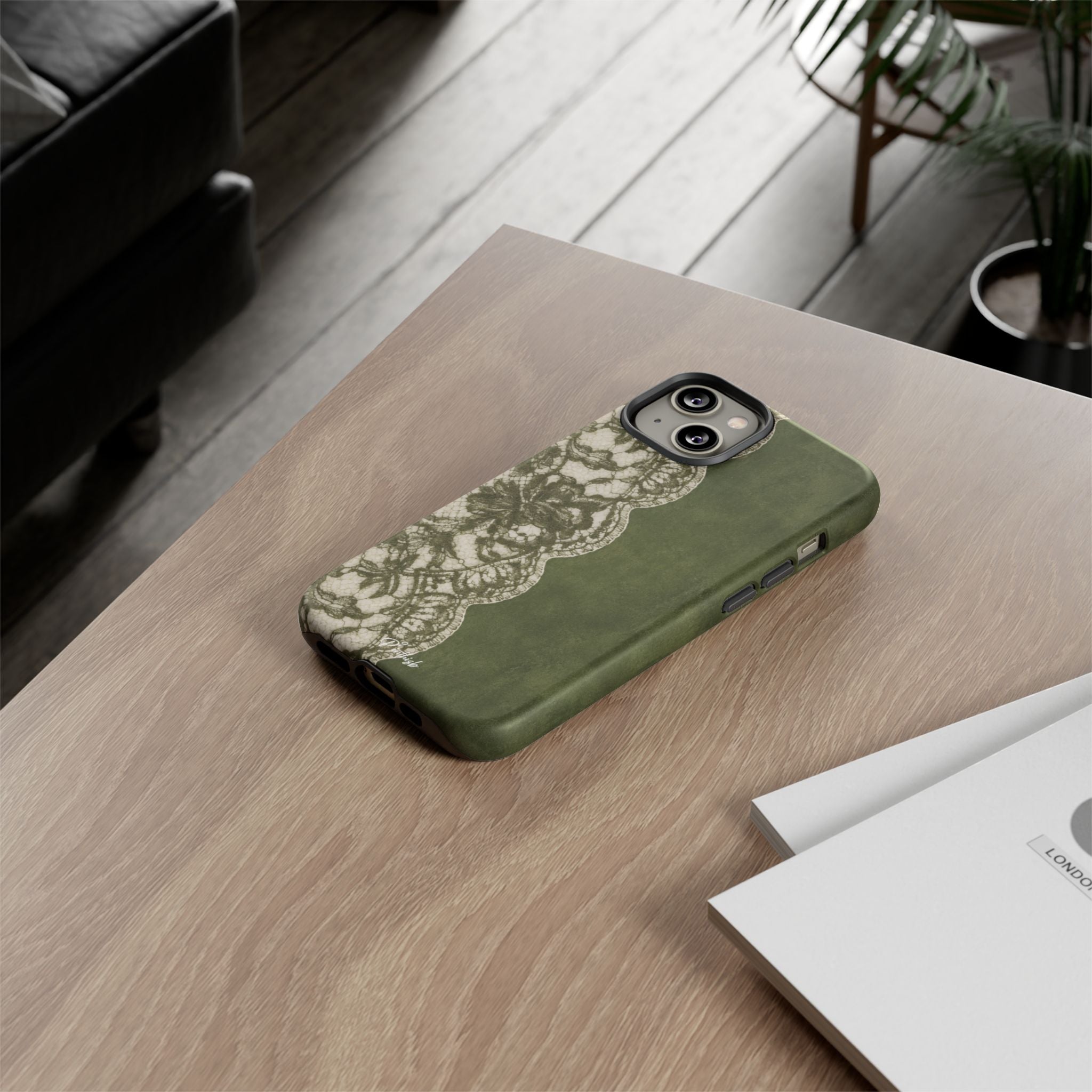 Olive Lace Tough Case
