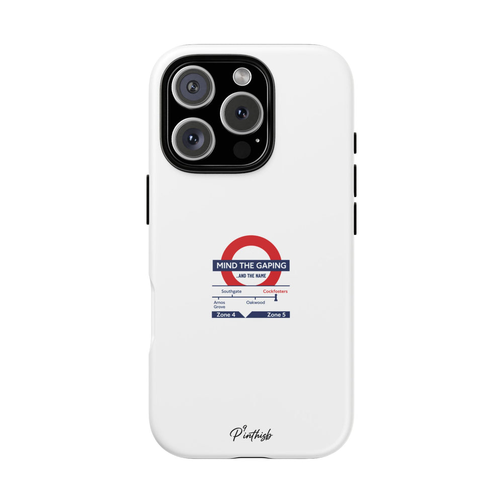 "Mind the Gaping" London Tube Parody Phone Case