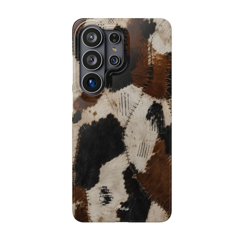 Brown & Black Animal Print Snap Case
