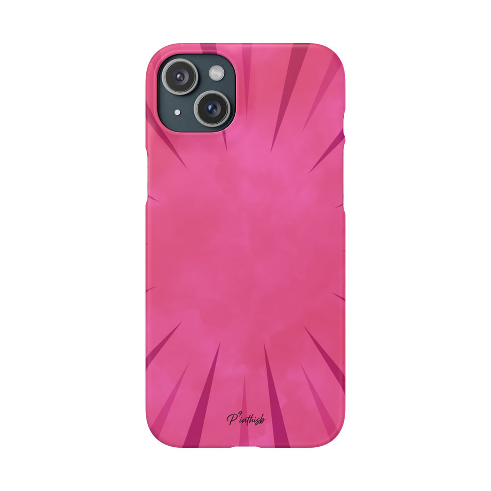 Pink Burst Snap Phone Case