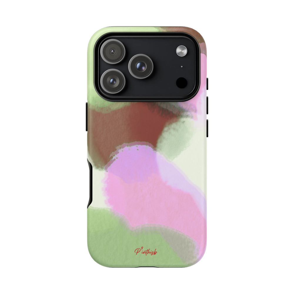 Abstract Pastel Camouflage Tough Phone Case