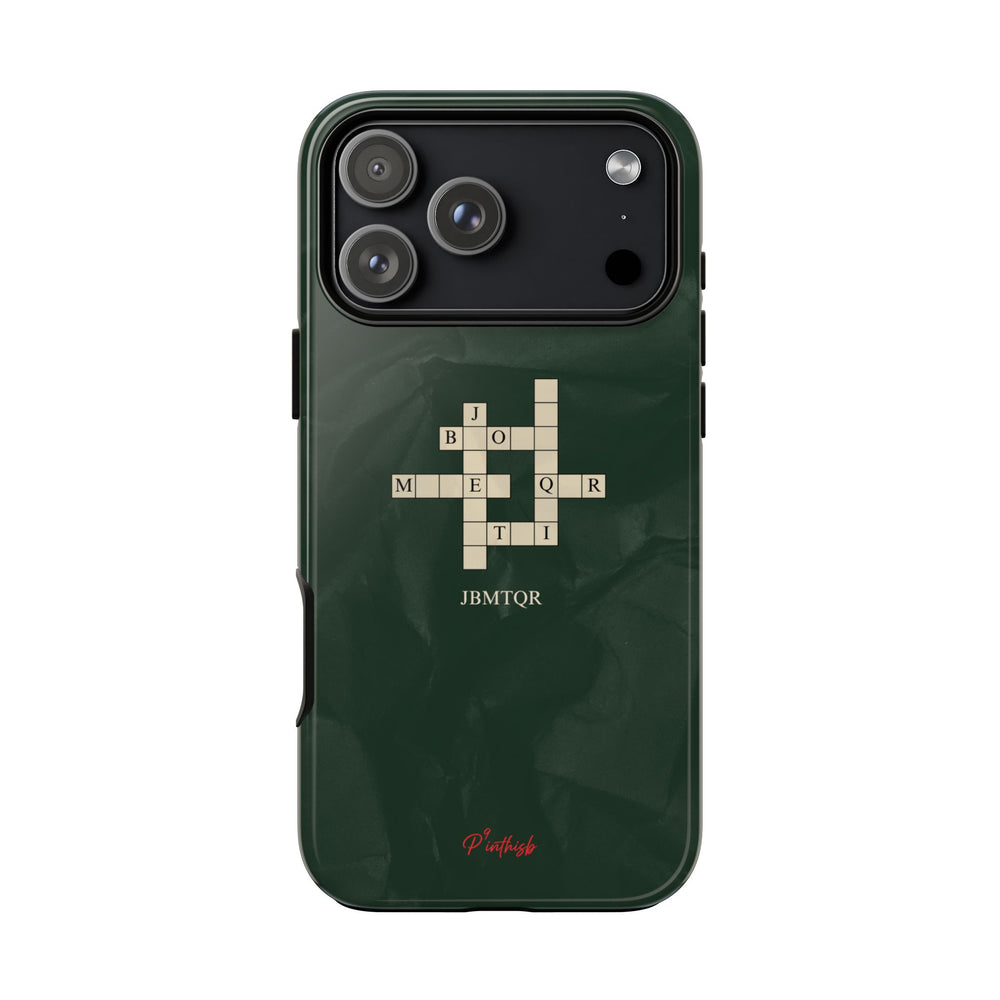 "JBMTQR crossword" Tough Phone Case