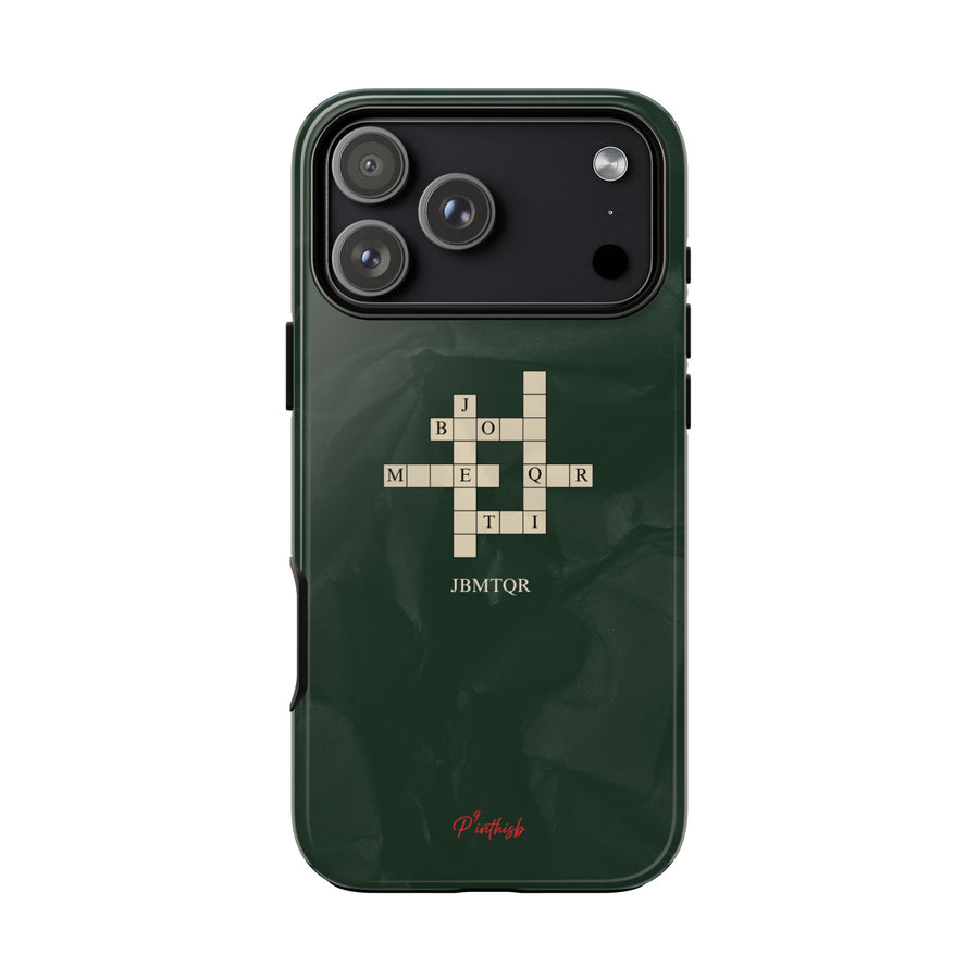 "JBMTQR crossword" Tough Phone Case