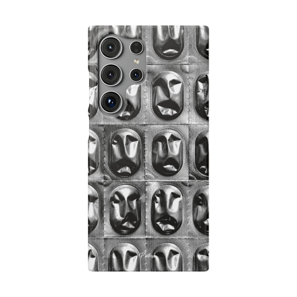 Metallic Mask Grid Snap Case