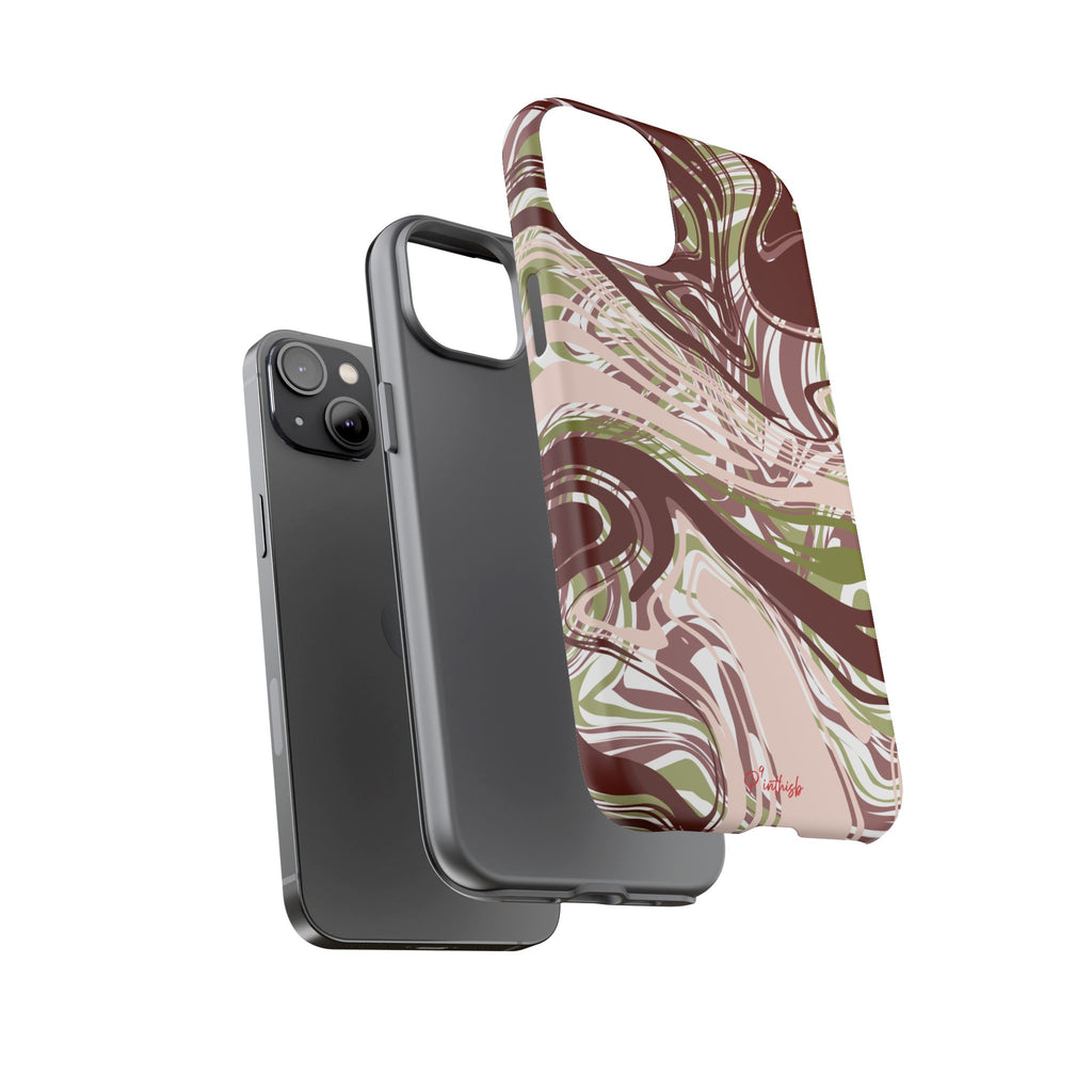 Abstract Marbled Tough Phone Case