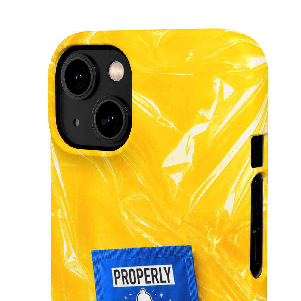 "Properly Protected" Graphic Snap Phone Case