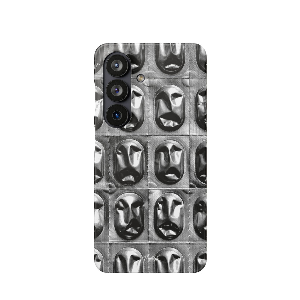 Metallic Mask Grid Snap Case