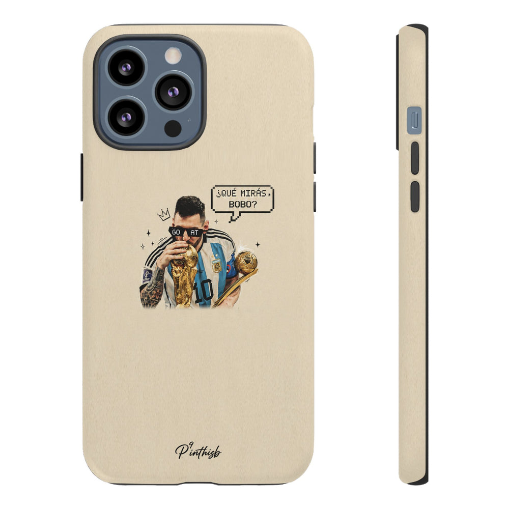 "G.O.A.T" Messi Tough Phone Case