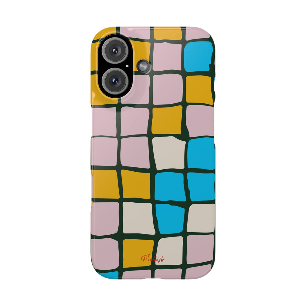 Color Grid Snap Phone Case
