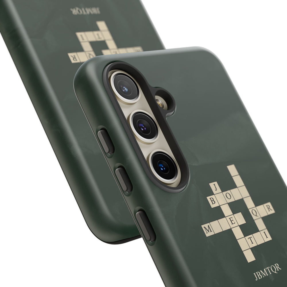 "JBMTQR crossword" Tough Phone Case