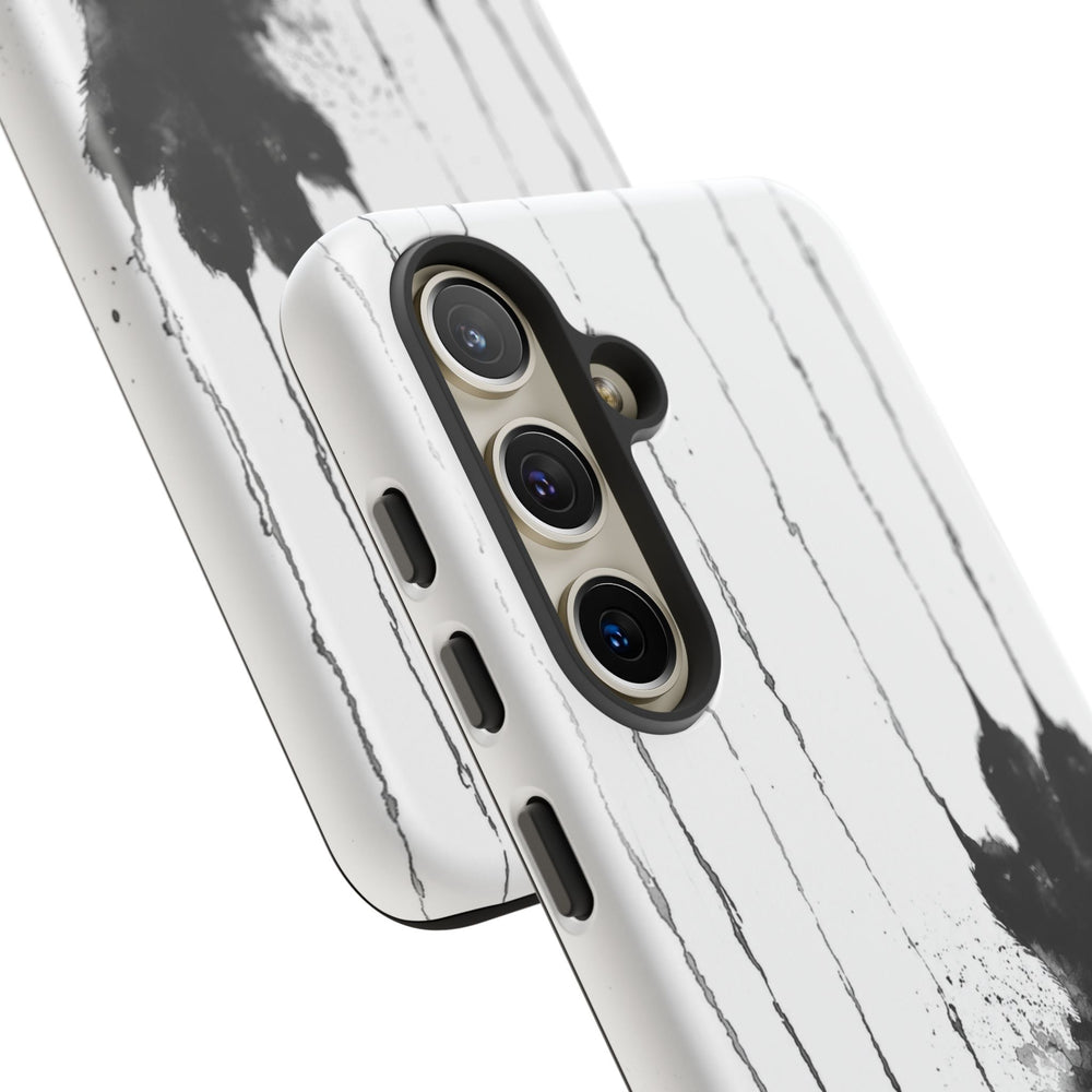 Black Ink Paw Print Tough Case