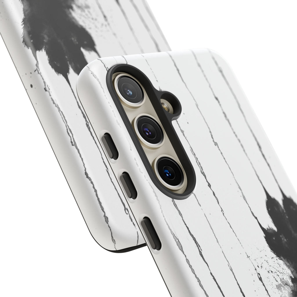 Black Ink Paw Print Tough Case