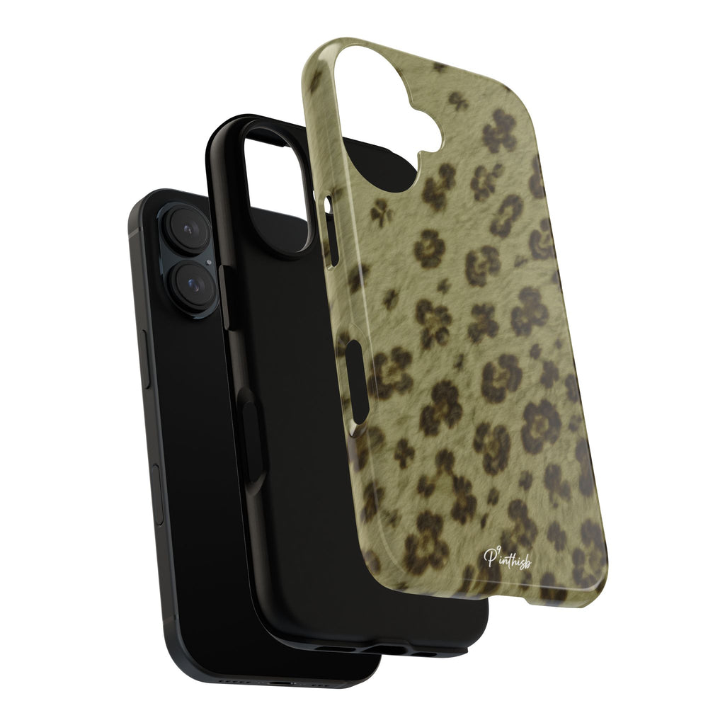 Olive Leopard Print Tough Case